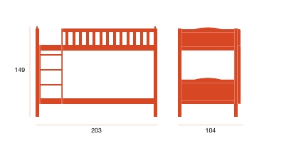 Litera madera maciza