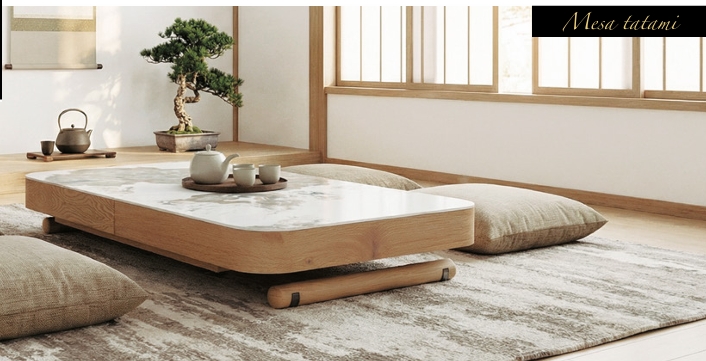 Mesa centro elevable y extensible