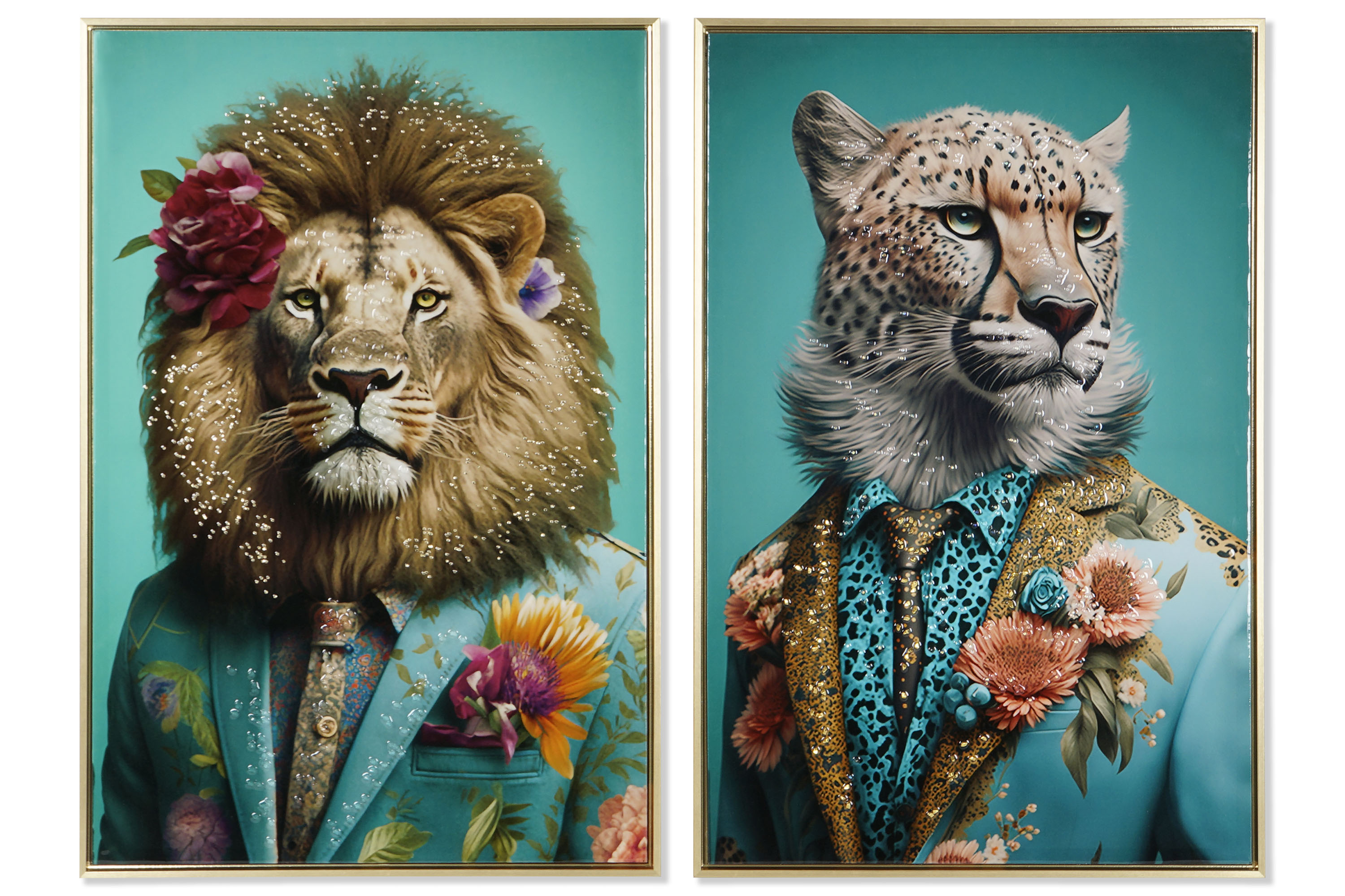 Cuadro lienzo León / Leopardo 