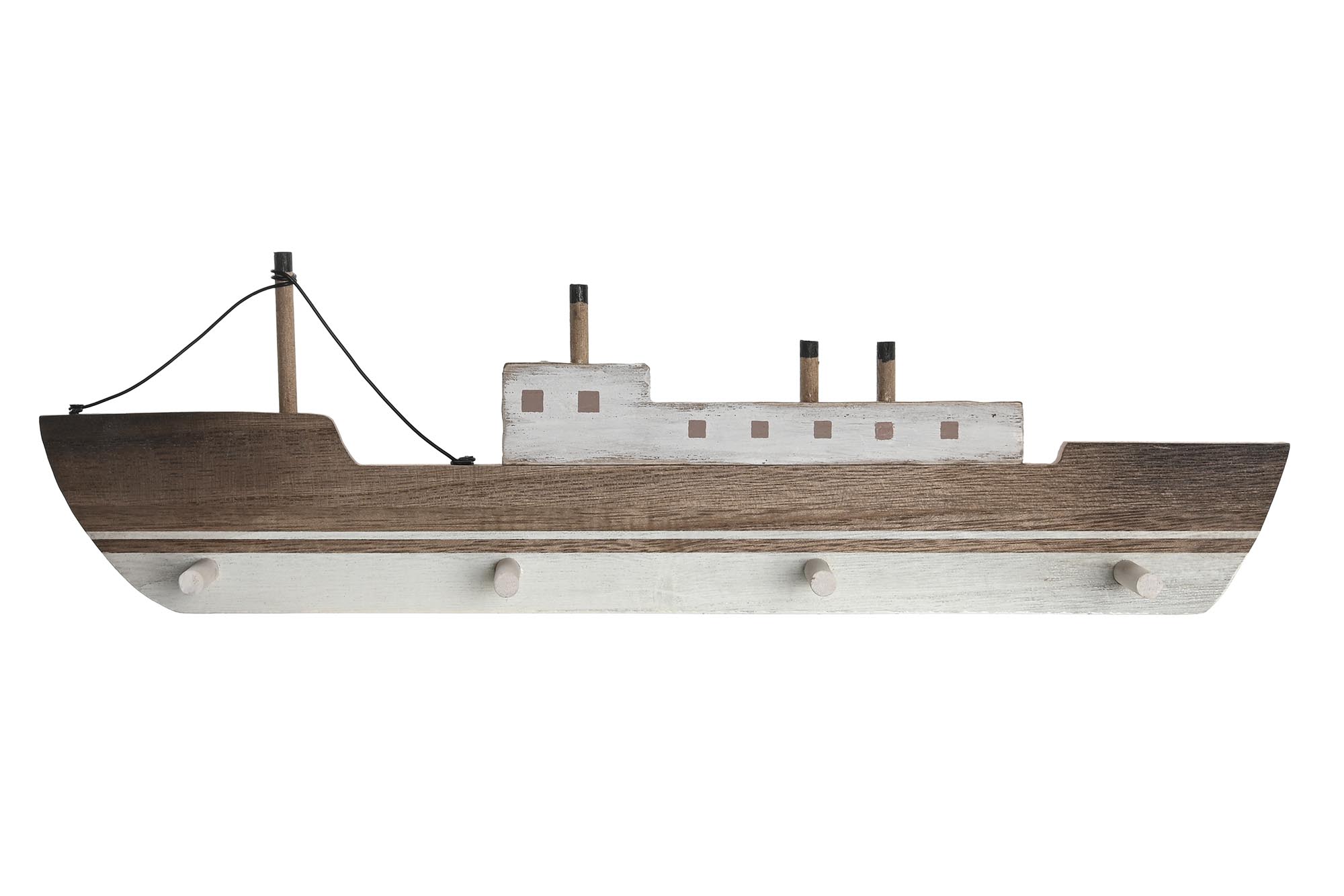 Perchero pared Barco natural