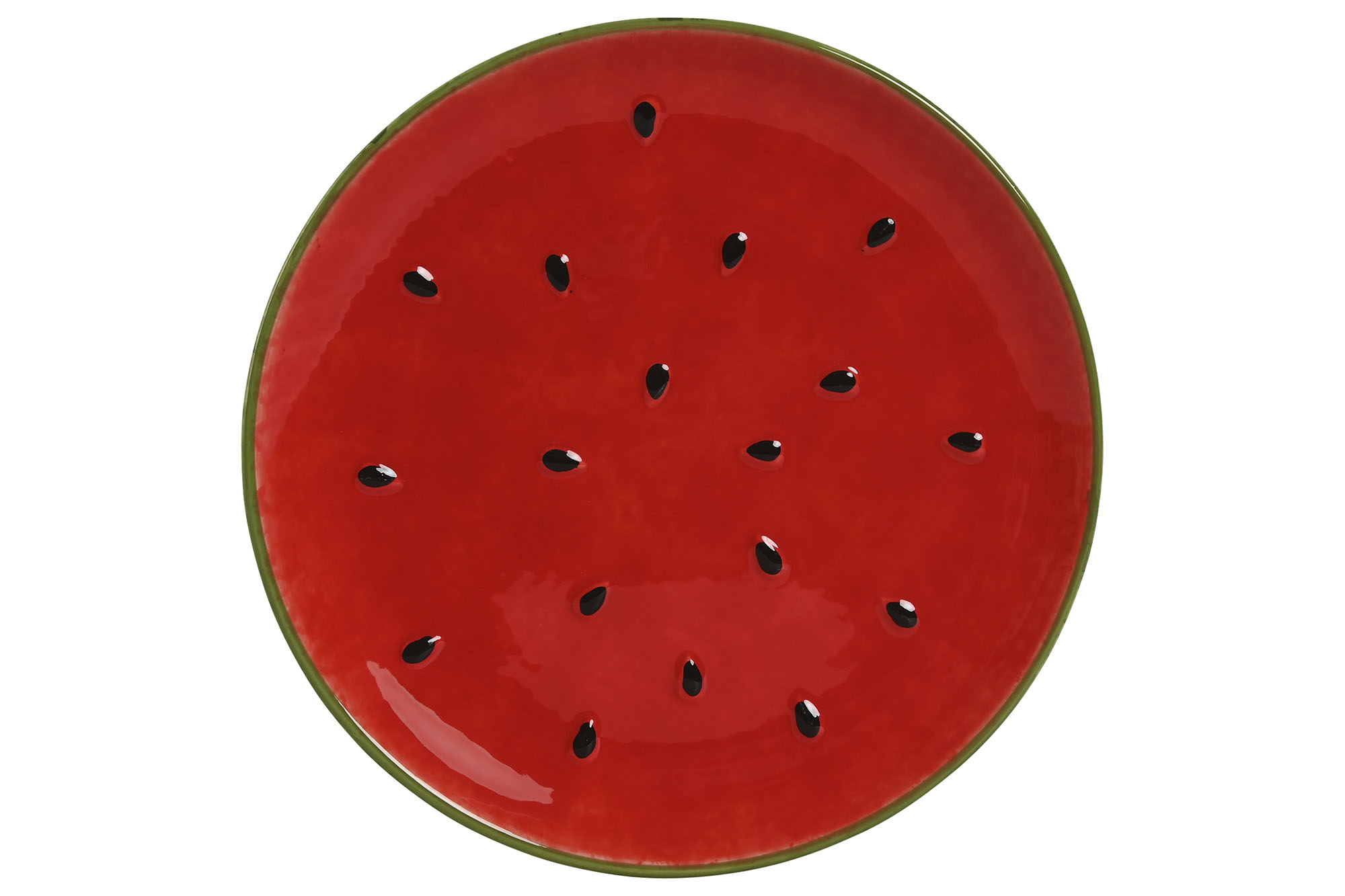 Plato Gres Sandía 22cm 