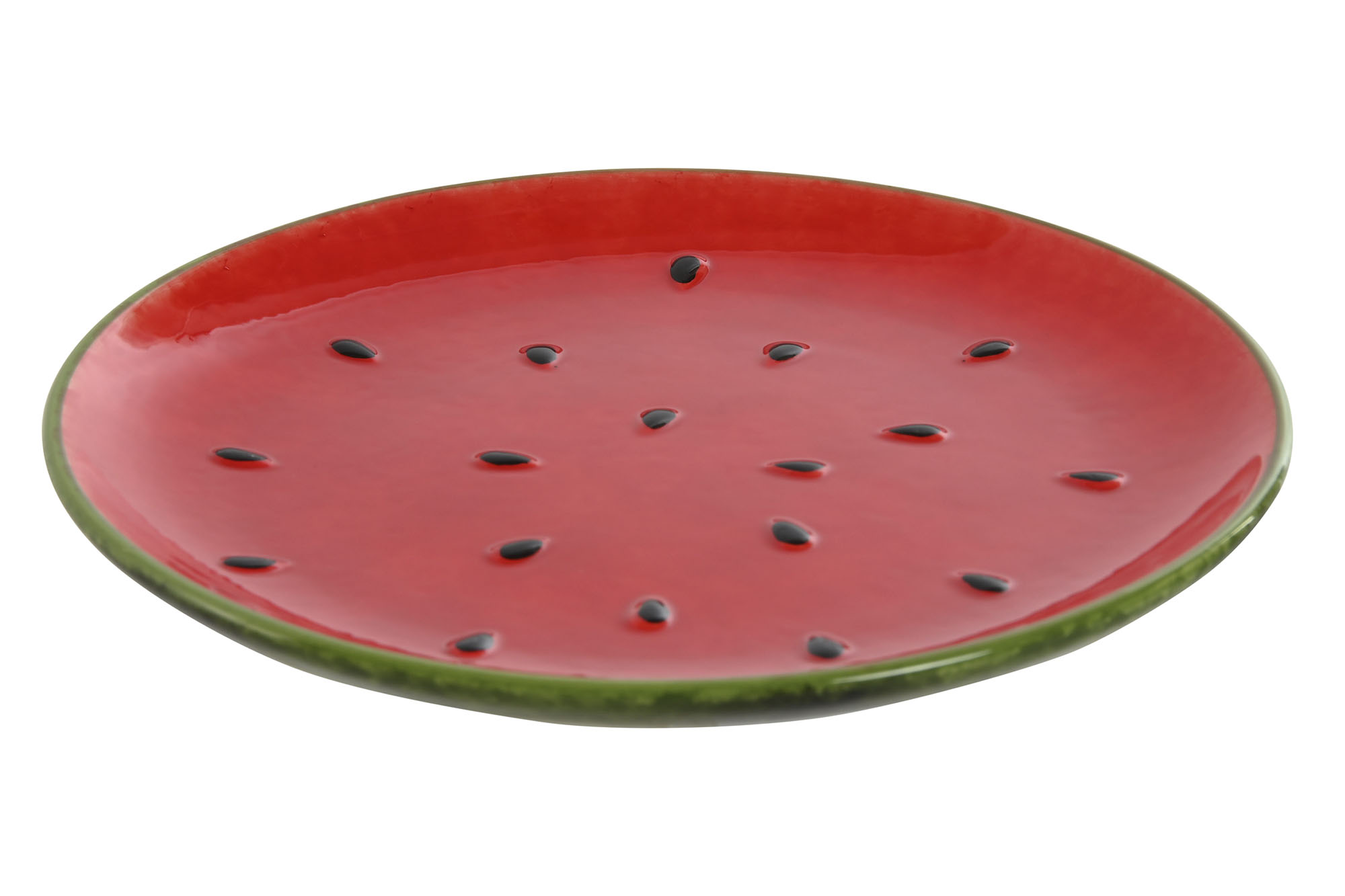 Plato Gres Sandía 22cm 