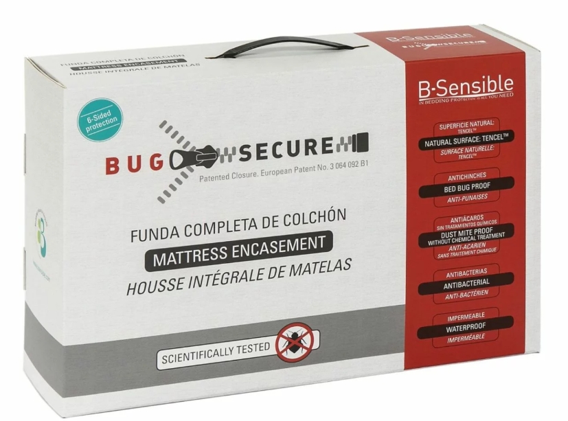 Funda Protectora completa colchón especial Anti Chinches 150x190cm 